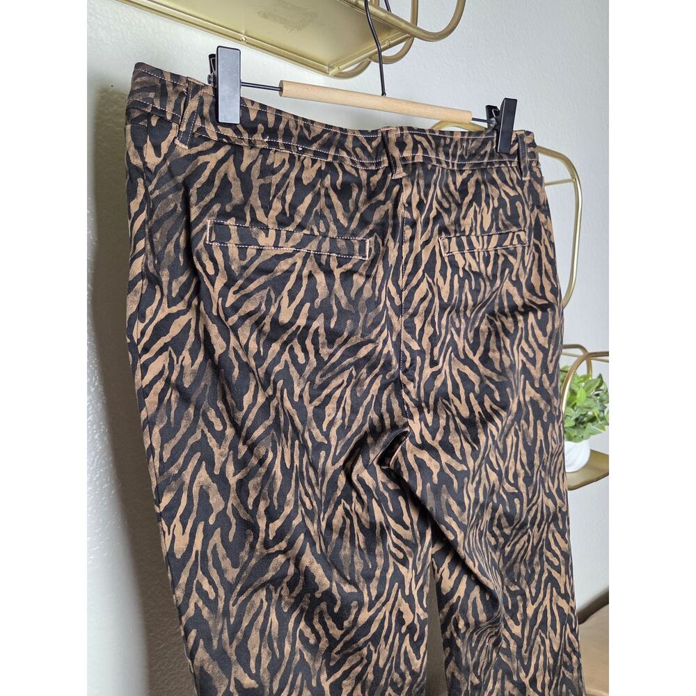 Chicos Womens Cropped Pants Mid Rise Pull On Stretch‎ size 5 - Picture 5 of 6